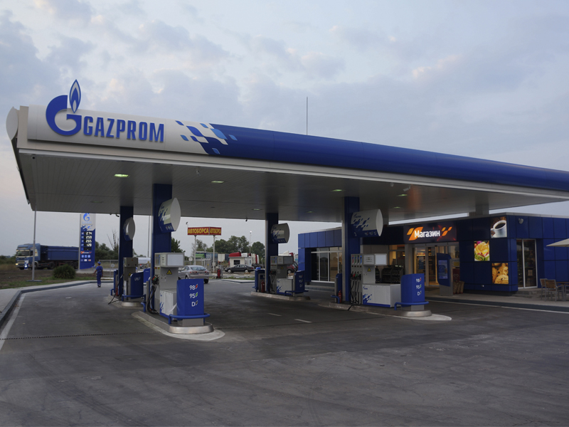 Exterior of petrol stations
